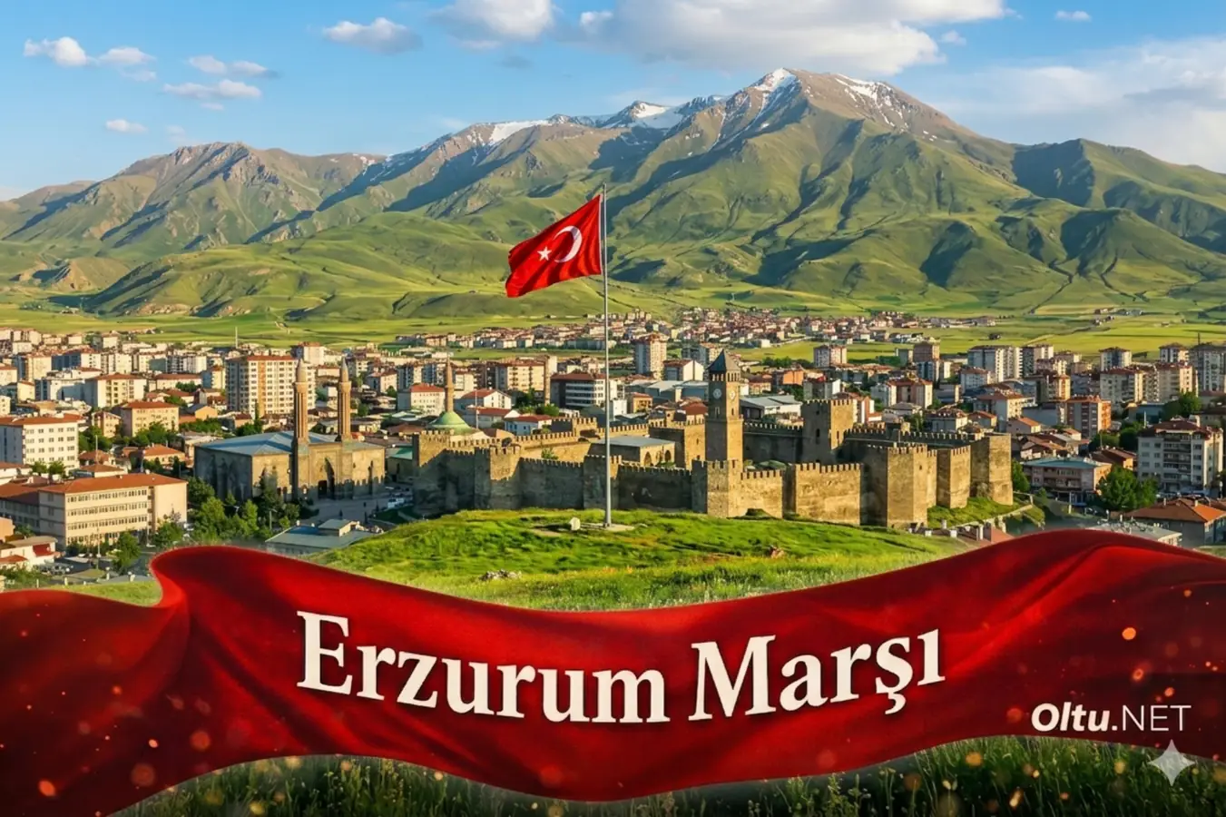 Erzurum Marşı sözleri ve tarihi Erzurum şehir silüeti